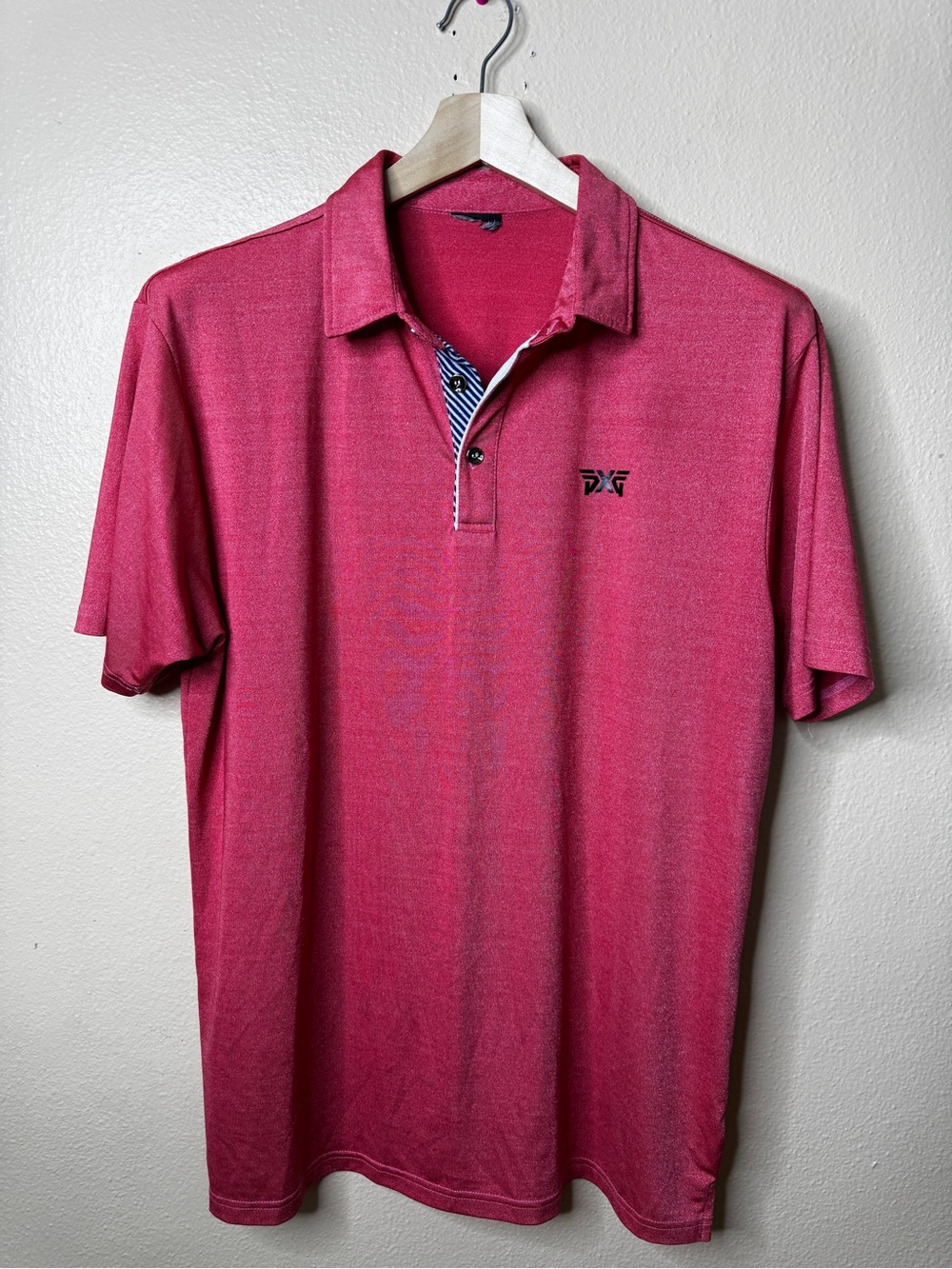 PXG Parsons Xtreme Golf Men’s XL Heather Pink Performance Polo Shirt